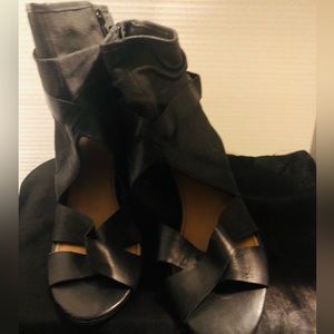 Cute women  black heels